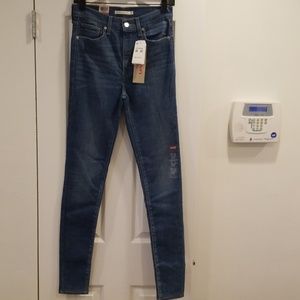 Levi'smile high super skinny jeans 28 medium wash